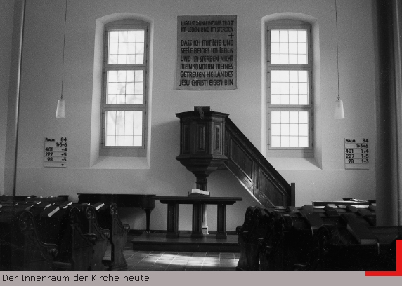 Der Innenraum der Kirche heute
